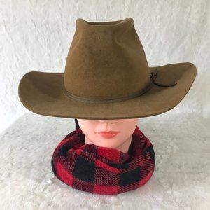 Vintage JB Stetson 4X Beaver XXXX Cowboy Hat Open Road 6 7/8 Oval Long Fit